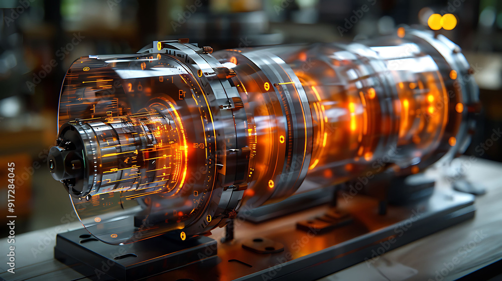 Poster describing construction of a solenoid and its magnetic field pattern emphasizing its applications in