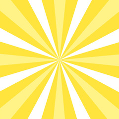 Yellow sunbeam background. Sun rays, starbust wallpaper