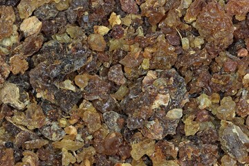 myrrh resin from Oman for background use