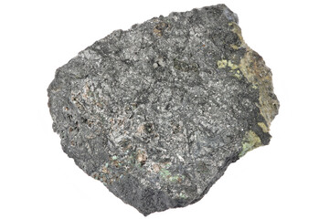 skutterudite from Schneckenstein, Vogtland, Germany isolated on white background