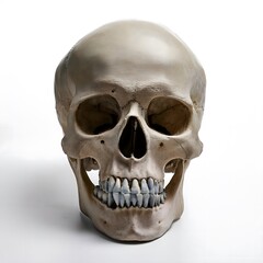 Obraz premium skull white background