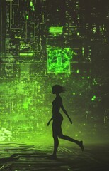 Fine-Tuning Pre-Trained Models: The Art of Tokenization and Sequence-to-Sequence Learning in NLP Tasks with a Silhouette of a Walker.