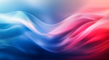 Fototapeta premium Abstract colorful waves blended in gradient shades