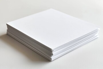 Blank paper mockup on isolated background created with generative ai