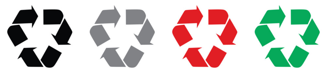 Recyclage Logo Vector icon set.