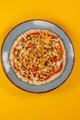 pizza vegana a base de mbeju