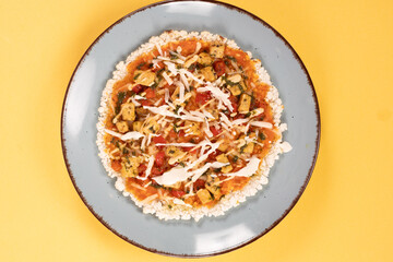 pizza vegana a base de mbeju
