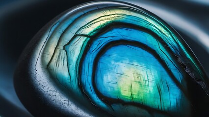 Labradorite Stone Color Background: Natural Mineral Texture