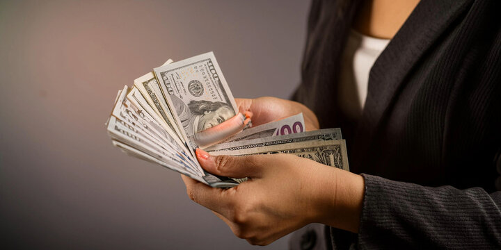 persona ejecutiva contando dinero dolares finanzas ahorro, dinero garantia deposito bancos