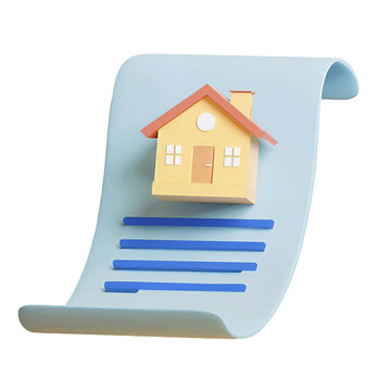 A paper with a house on it and blue lines