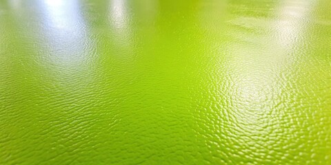 Freshly installed chartreuse vinyl surface gleams with green hue , chartreuse, vinyl, surface, green, gleaming, newly installed
