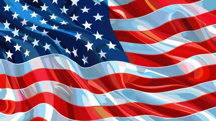 Obraz premium USA Flag Memorial Day