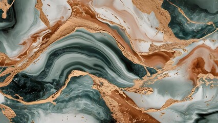 Obraz premium Abstract texture design pattern color background gold mineral luxury ink nature wallpaper creative rainbow stone water seamless.