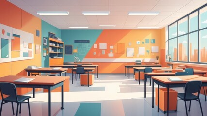classroom in school