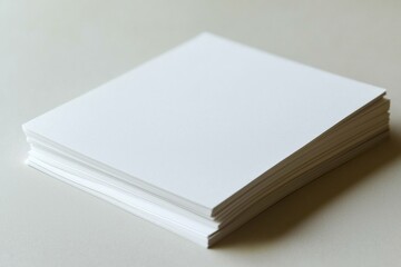 Blank paper mockup on isolated background created with generative ai