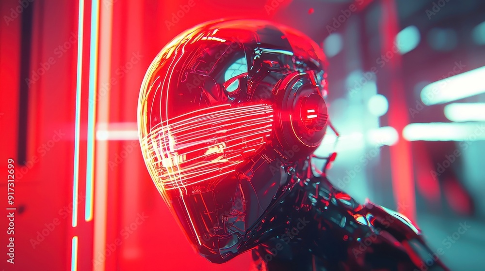 Aufkleber illuminated neural pathways on advanced ai model, vibrant lines highlighting intricate circuitry, dy