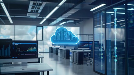 Hybrid Cloud System in Modern Office for Optimized Data Management and Integration