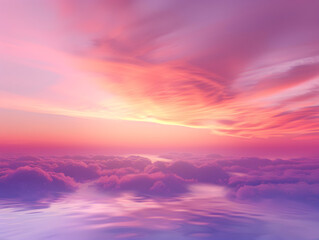 Mystical dawn gradient soft purple and pink