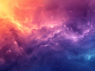 Fototapeta premium Mystical galaxy gradient cosmic color flow