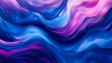 Obraz premium Abstract fluid art with blue and pink