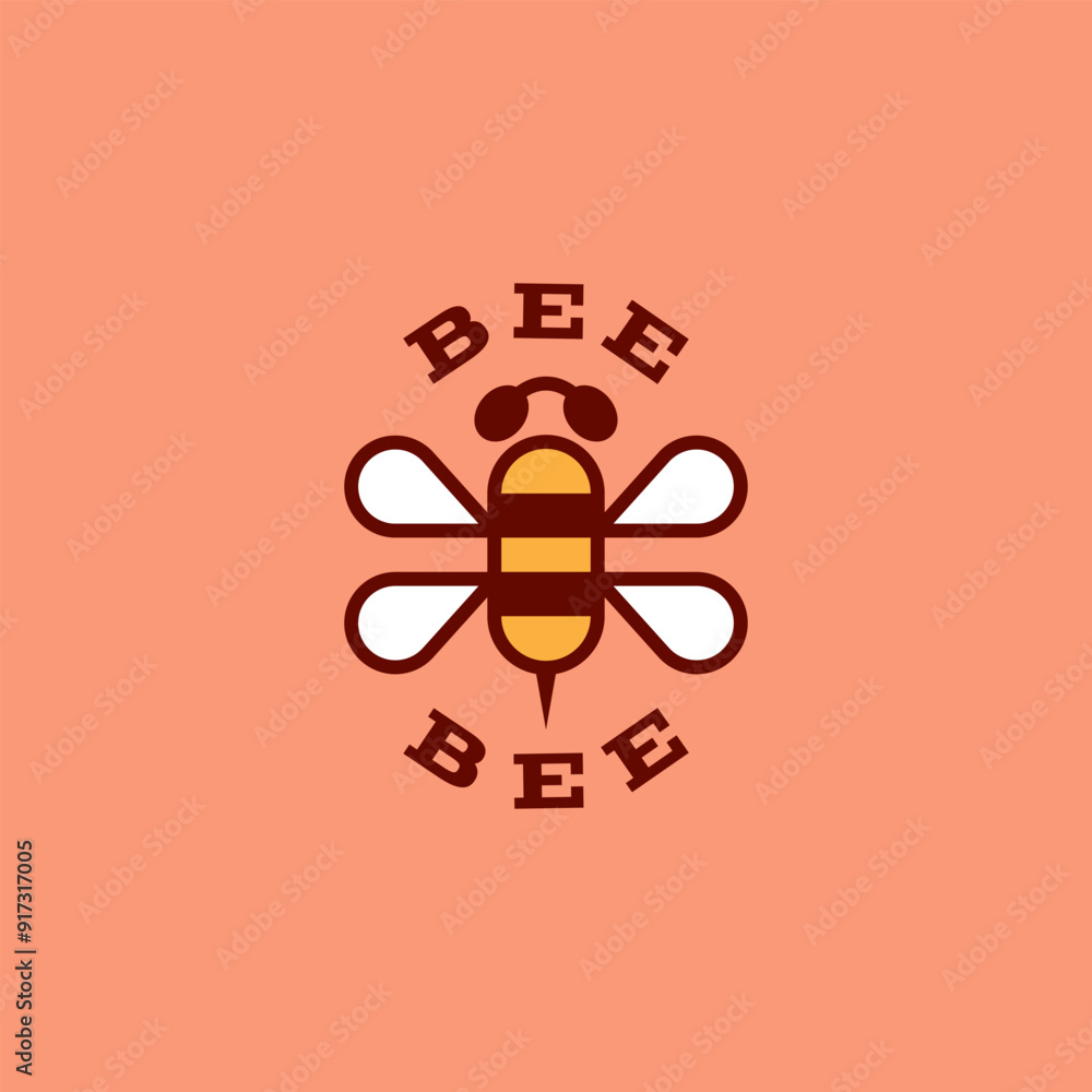 Canvas Prints honeybee logo