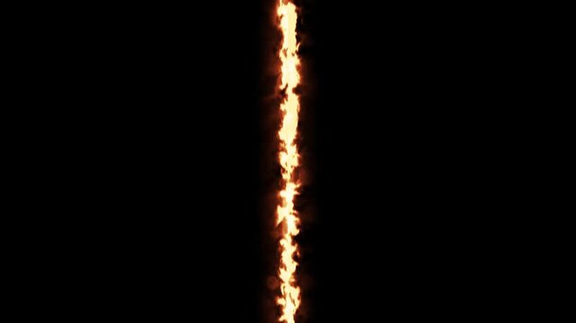 Flare split the black gate, open and close horizontally then a green screen appeared