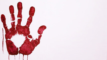 blood handprint