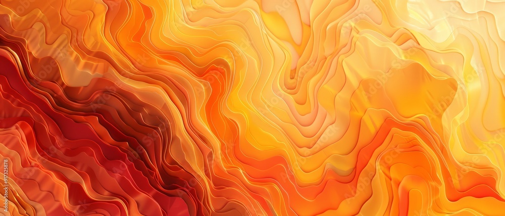 Poster abstract liquid gradient background in warm tones with subtle grainy texture