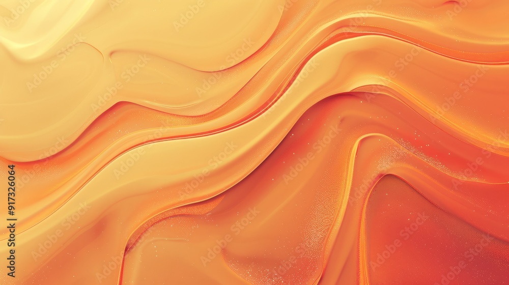 Poster abstract liquid gradient background in warm tones with subtle grainy texture