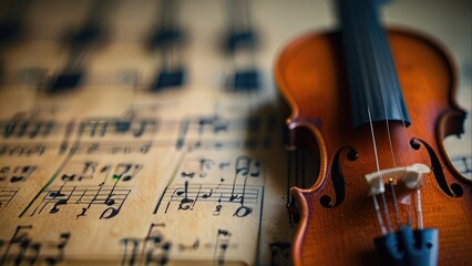 Fototapeta premium close up of a violin