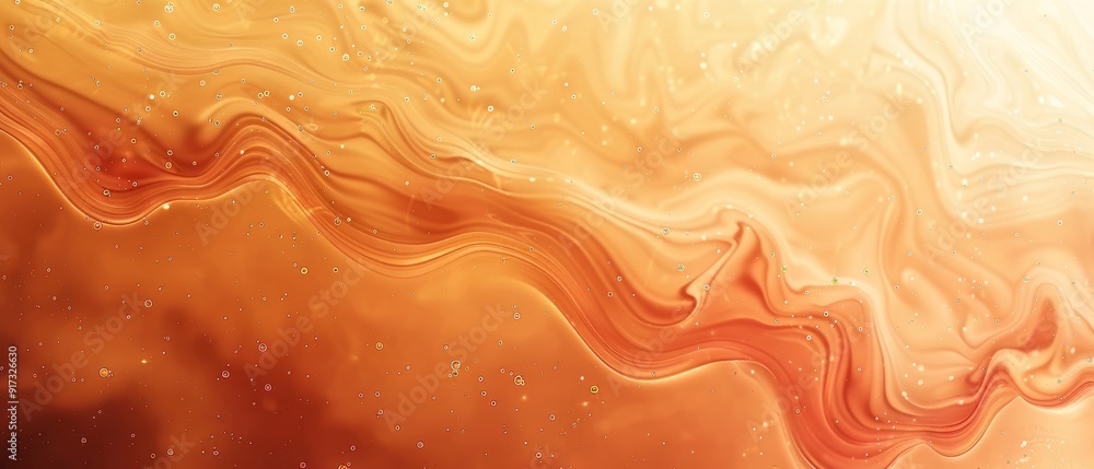 Poster abstract liquid gradient background in warm tones with subtle grainy texture