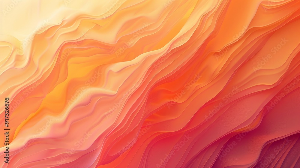 Poster abstract liquid gradient background in warm tones with subtle grainy texture