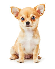 Obraz premium Small Chihuahua puppy isolated on white background