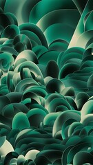 Obraz premium Vibrant teal colors abstract wallpaper design