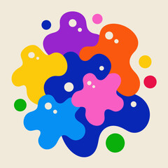 Color blobs, abstract shapes, vibrant colors, paint splatters, color splashes, fluid art, abstract art, colorful patterns, artistic expression, paint strokes, color gradients, abstract design, color s
