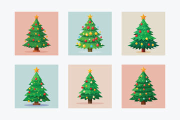 Beautiful Christmas Tree Illustration for Festive Designs vector