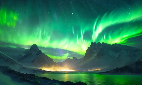 iceberg in the night