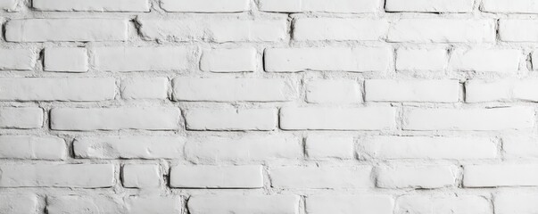 Obraz premium White brick wall texture, seamless pattern