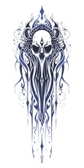 Tribal Lich Tattoo traditional tattoo illustration