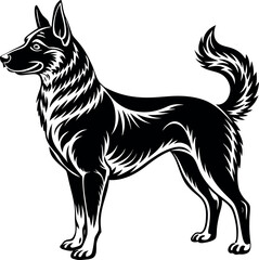 Dog Silhouette Black Vector