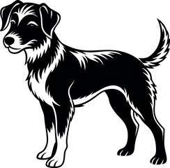 Dog Silhouette Black Vector