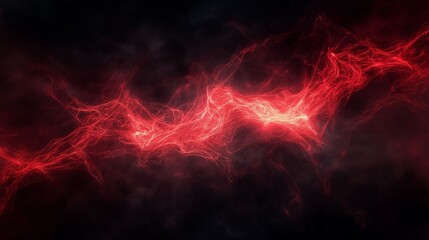 Obraz premium Abstract red smoke on dark background.