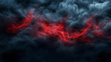 Fototapeta premium Abstract red smoke on dark background.