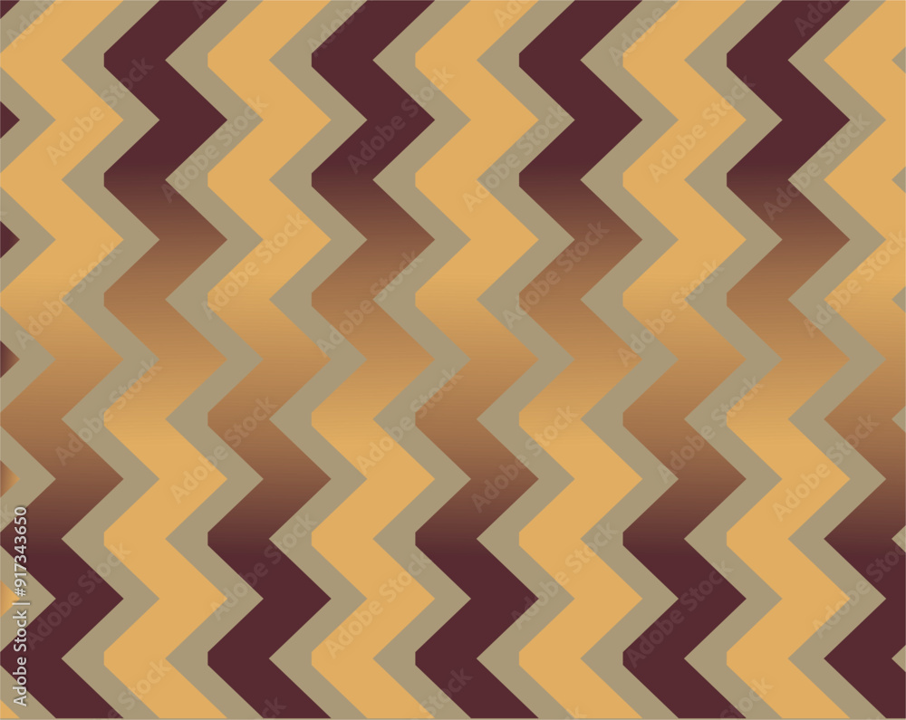 Poster composition of zig-zag lines, planes and shapes in the form of geometry with shades of brown as back