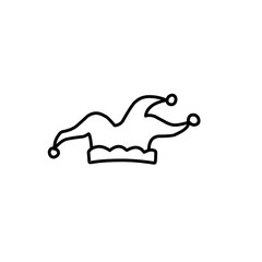 jester hat outline