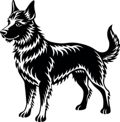 Dog Silhouette Black Vector