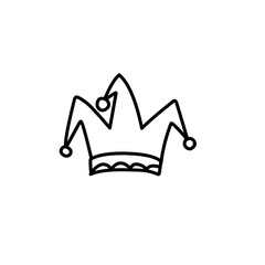 jester hat outline
