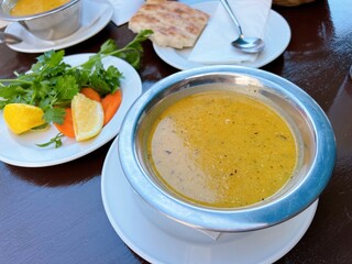 soup with bread