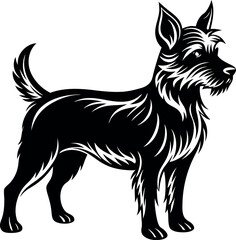 Dog Silhouette Black Vector