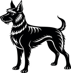 Dog Silhouette Black Vector